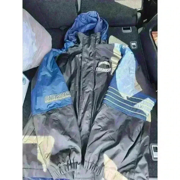 Chargers Vintage Jacket w/Hoodie NFL SZ XL - Picture 3 of 8